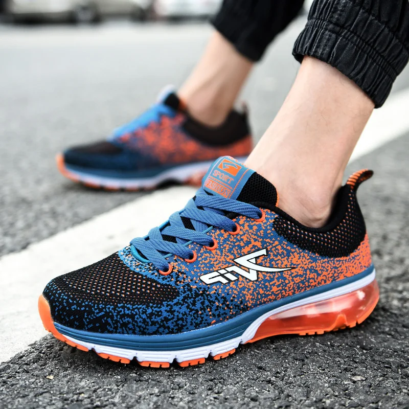 LoadingFunds Women's Men's Running Shoes Fabric Vamp Air Sole Cushioning Men Sneakers chaussures Light Sports Outdoor Wearable | Спорт
