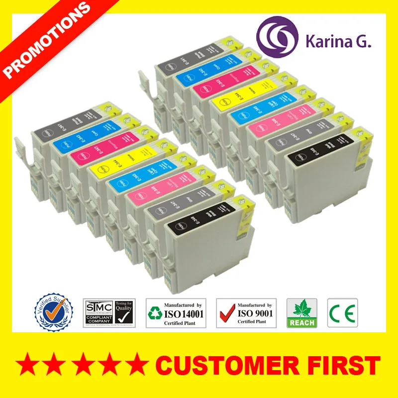 Совместимый картридж для T0341 T0342 T0343 T0344 T0345 T0346 T0347 T0348 для Epson Stylus Photo 2100 2200 принтер и т. д