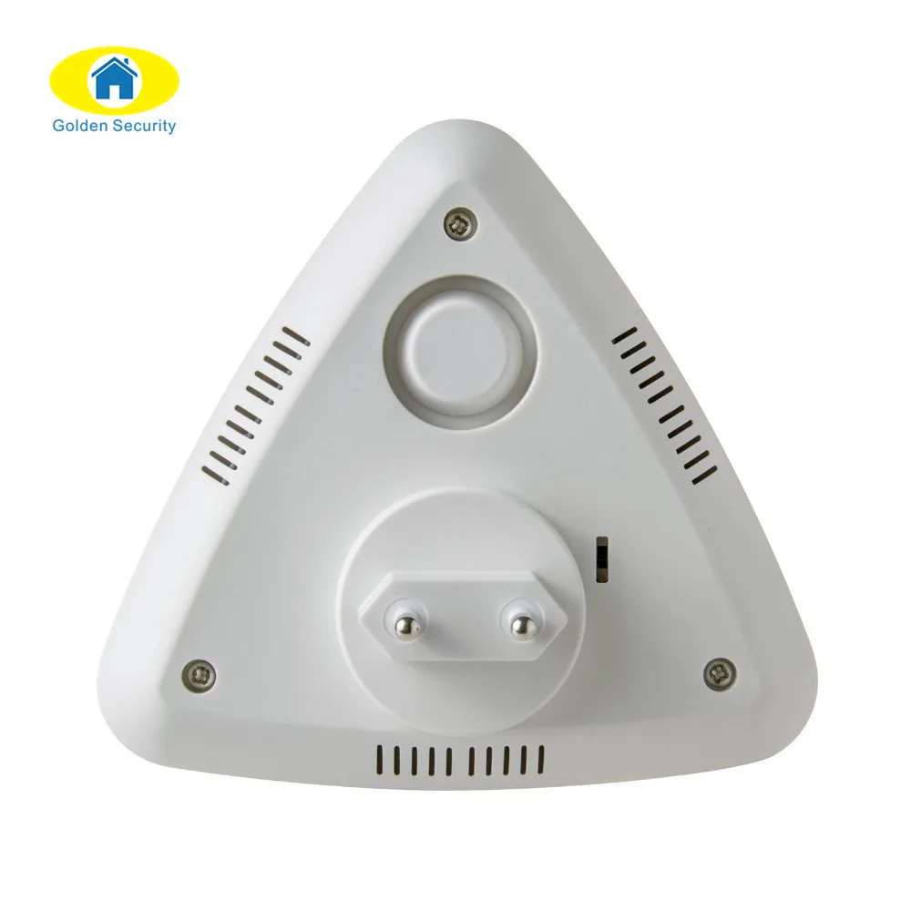 Золотой безопасности 433 мГц Беспроводной зеленый вспышки строба сирена 110dB