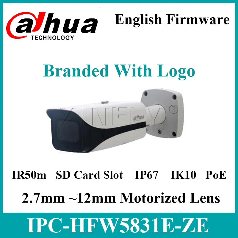 Dahua IPC HFW5831E ZE 8MP WDR IR Bullet сетевая камера обновляемая английская прошивка IR50M HFW4831E Z5E