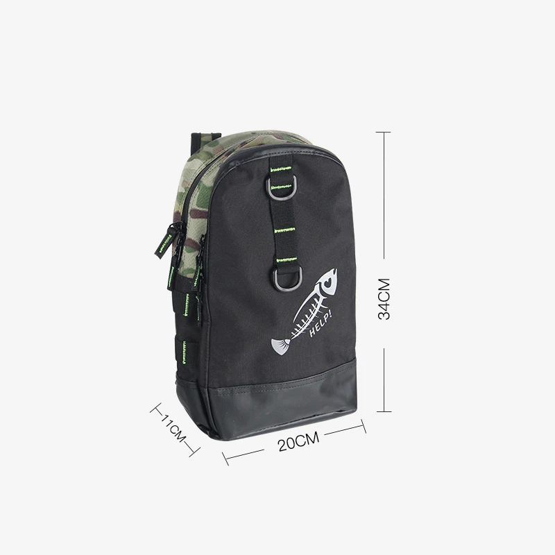 Portable Multifunction Fishing Bag 34*20*11cm for Carp fishing Canvas Lure Reel Shoulder Waist Backpack | Спорт и развлечения