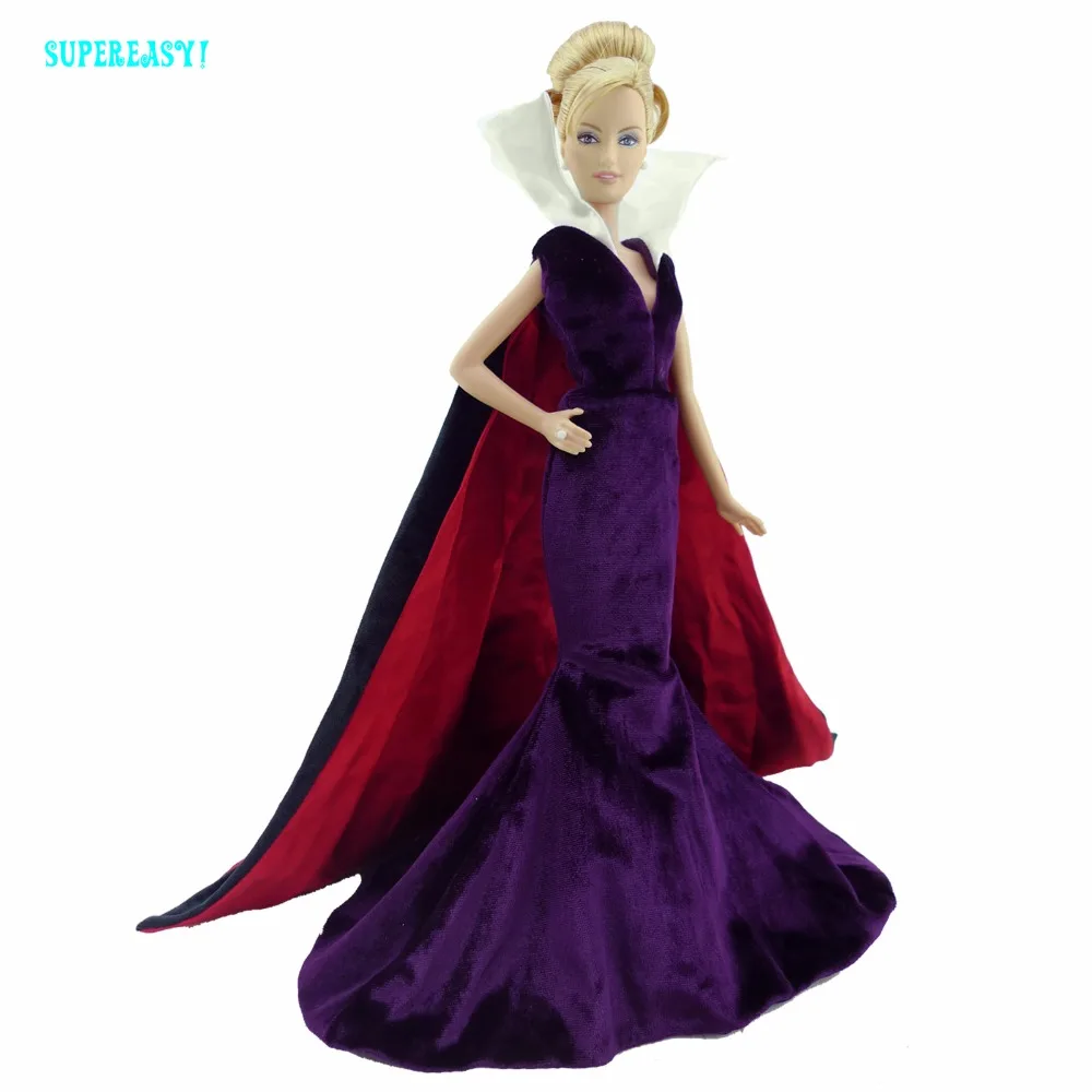 Женское бархатное платье с V образным вырезом 12 дюймов|clothes for barbie|clothes barbie dollsfor |