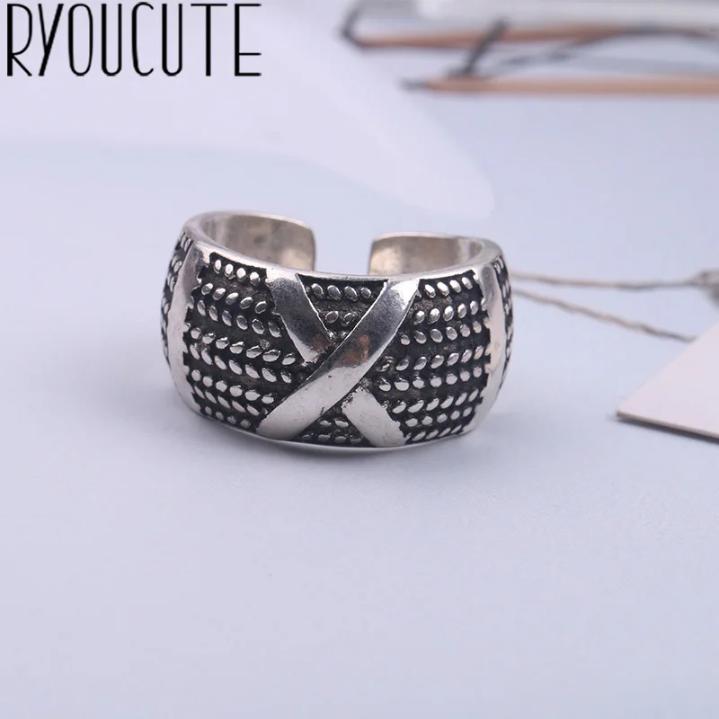 2019 бижутерия модные геометрические кольца реального серебряного цвета для