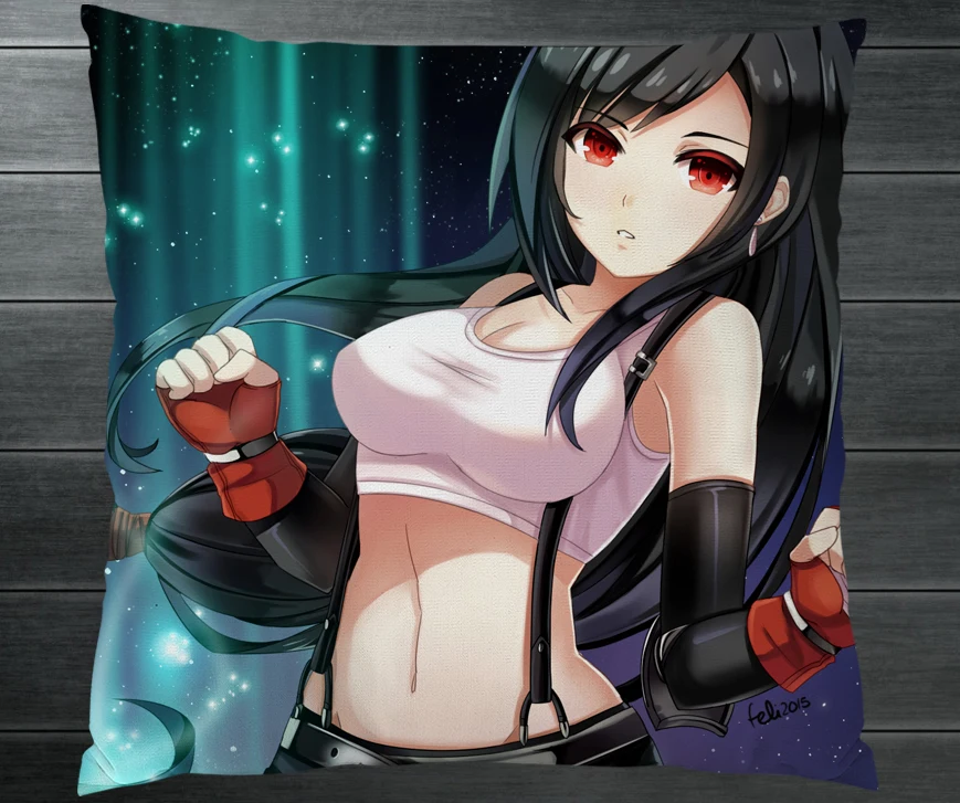 Элитная фантазия VII FF7 Tifa Lockhart Fanart двухсторонняя 40x40 см искусственная Обложка
