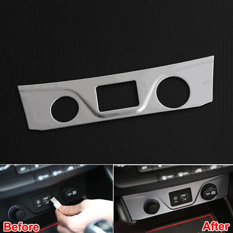 

1 шт., автомобильный бочонок внутренний матовый АБС декоративный прикуривателя Панель крышка рамка отделка украшения для Hyundai Tucson 2015 стайли...