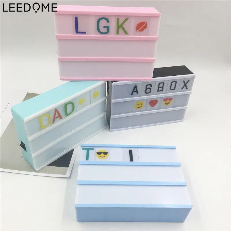 Leedome DIY доска для писем программируемая ночника A6 Размеры Батарея активизация