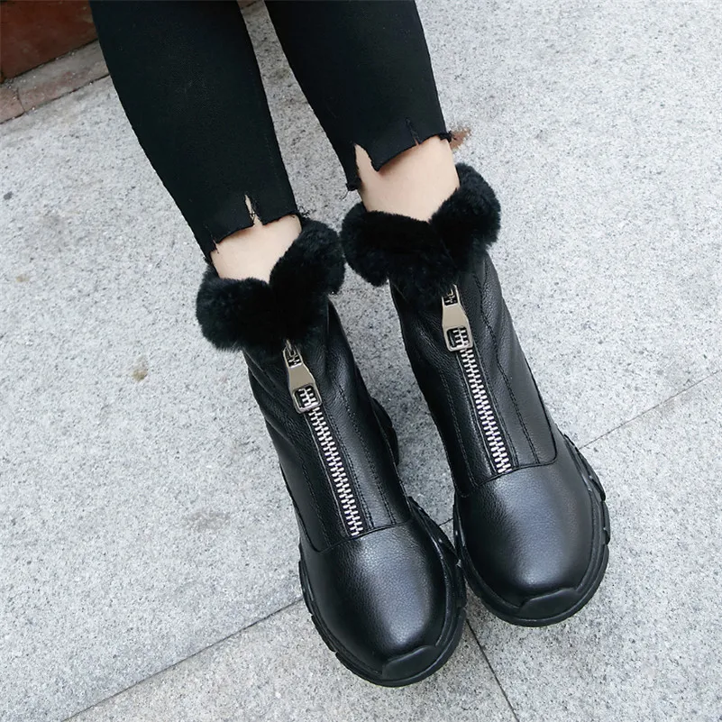 CONASCO/Женская обувь из натуральной кожи на платформе для вечеринок женская молнии