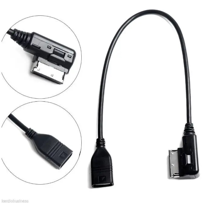 Музыкальный интерфейс AMI MMI AUX к USB Кабель адаптер для автомобильной аудиосистемы