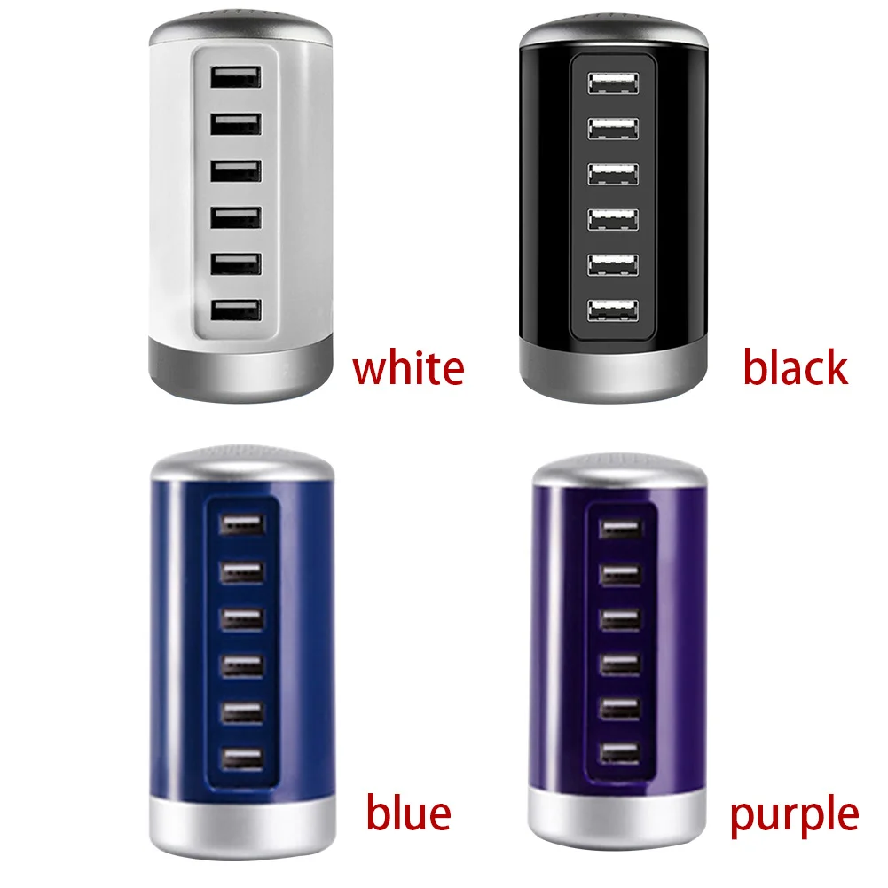 Зарядная Станция путешествия 6 Порты смартфон планшеты Smart идентификации Desktop