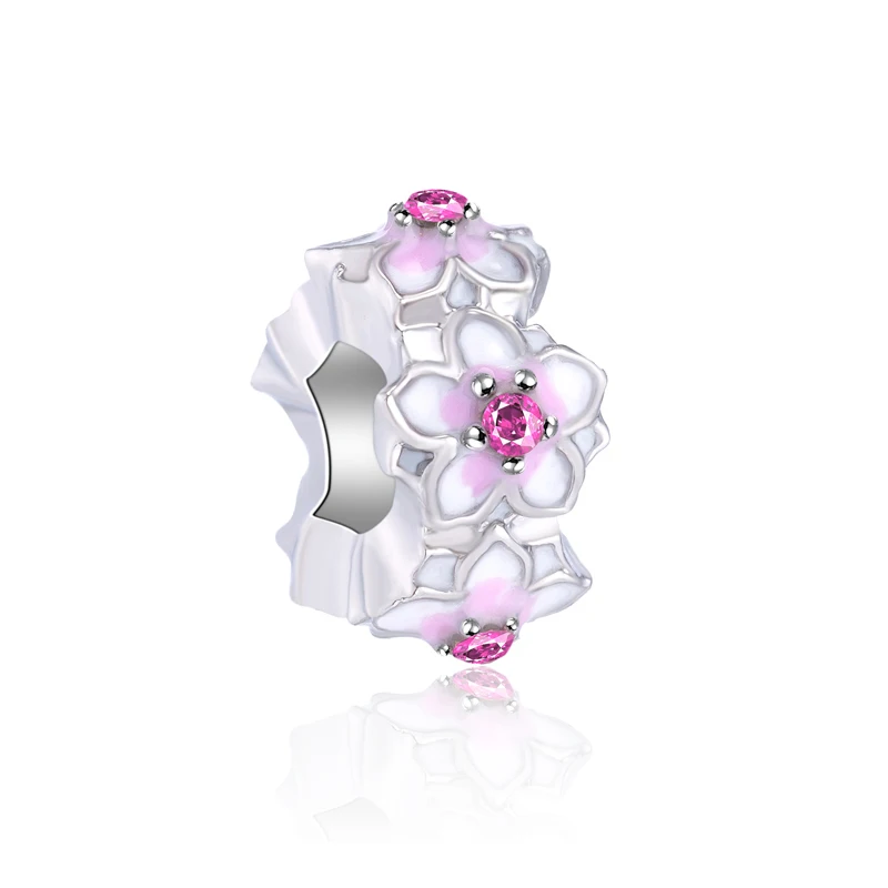 Btuamb New Fashion Crystal Enamel Chili Crab Wing Flower Mickey Bead Fit Pandora Charms for Women Valentine's Gift DIY Jewelry |