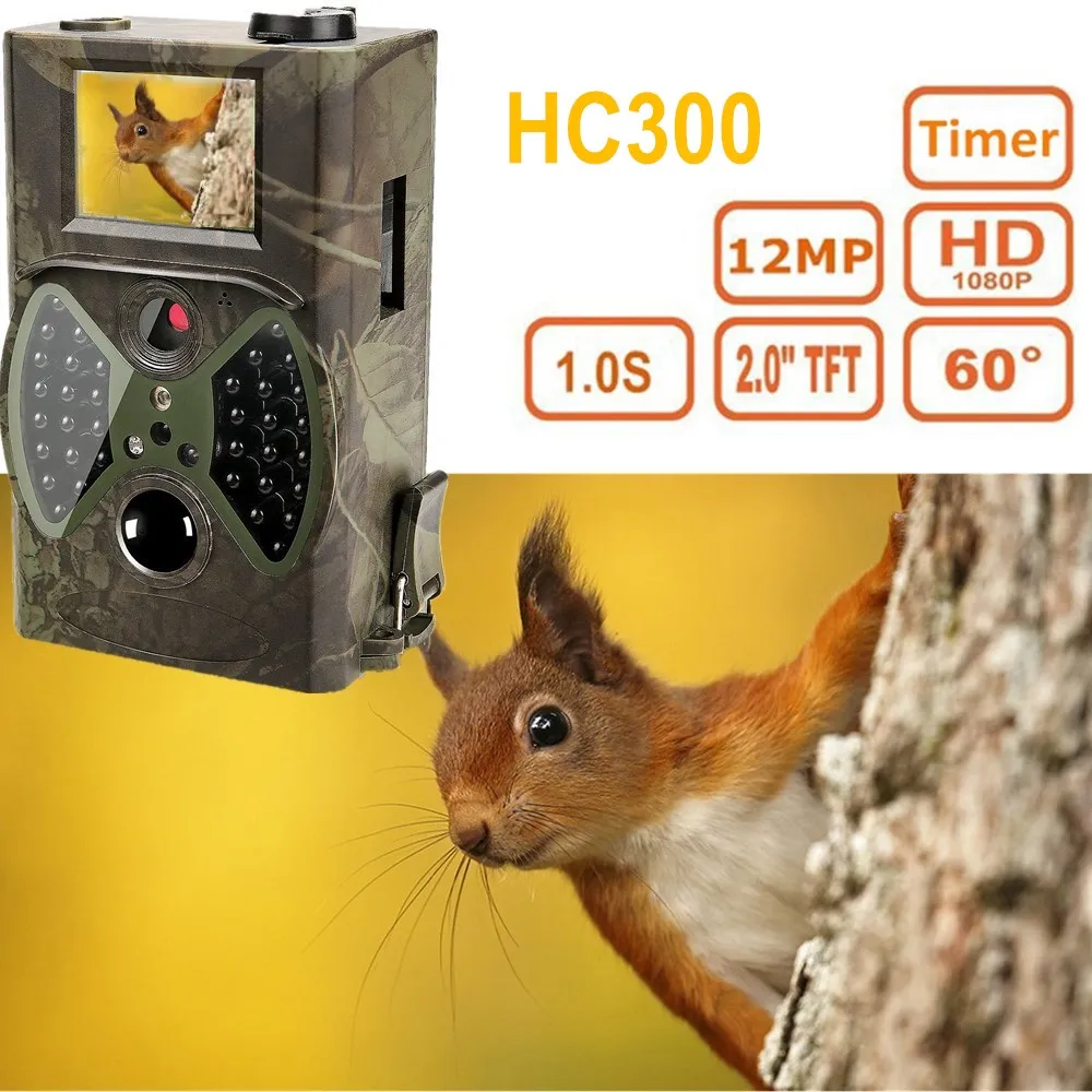 Охотничья камера HC300A 12MP 1080 P ночного видения для охоты на открытом воздухе фото