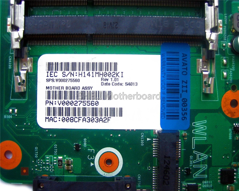 SHELI V000275560 материнская плата для ноутбука Toshiba Satellite C850 C855 L850 L855 6050A2541801 UMA HD 4000 HM76