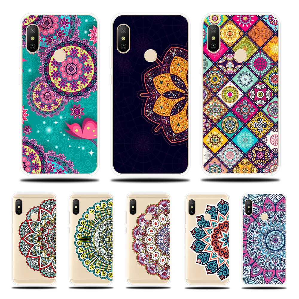 Mandala Patterned Silicone Phone Case For Xiaomi Redmi Note 4 4X 4A 5 5A 6 6A 7 Pro Plus Prime Soft Cover Couqe |