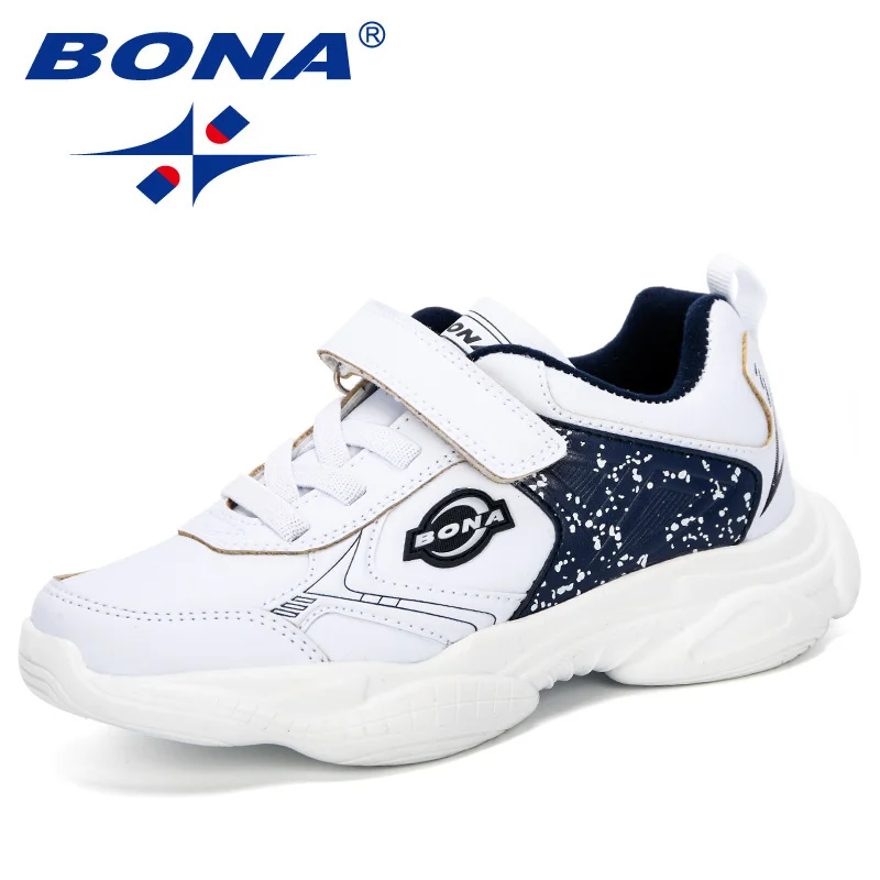 

BONA 2019 New Spring/Autumn Children Shoes Sports Shoes Boys Fashion Casual Sneaker Girls Outdoor Training Breathable Kids Shoes
