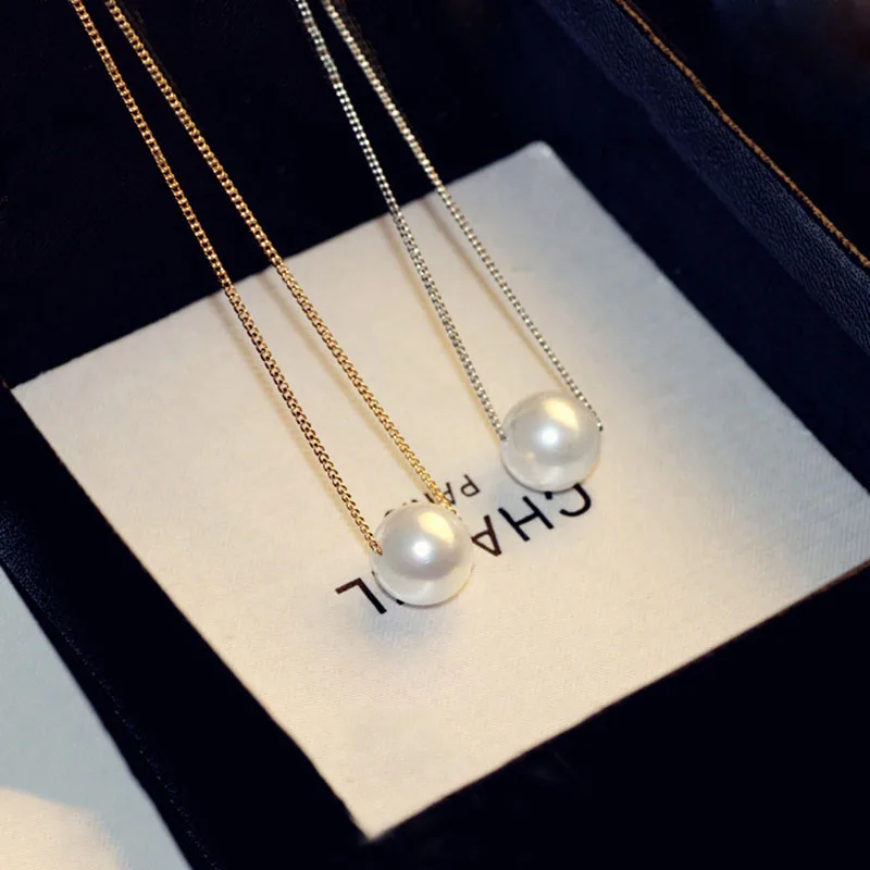 Ожерелье-чокер круглое женское классическое колье с подвеской из крупного