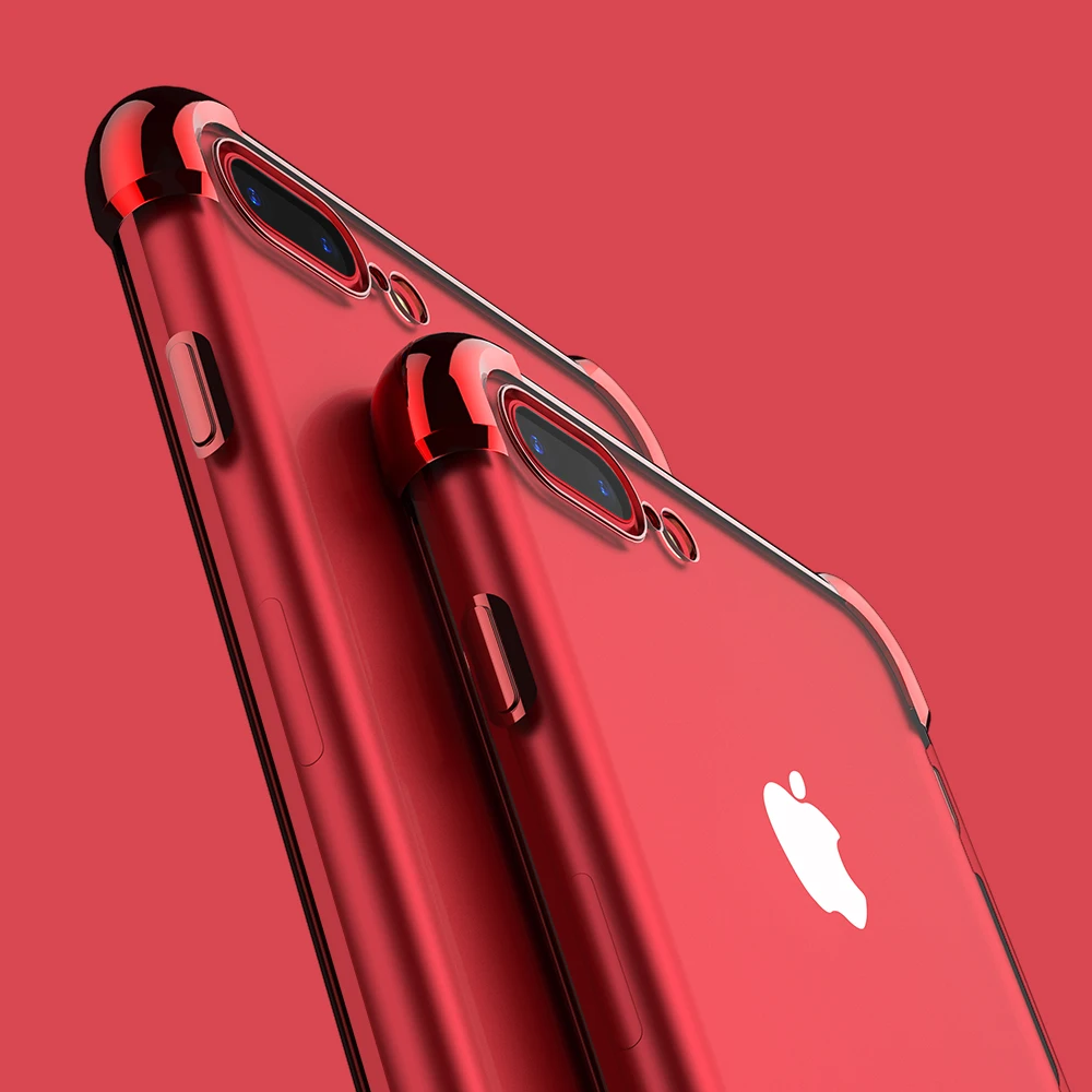 FLOVEME 360 Degree Case For iPhone 6 6s 7 8 Plus Phone Cases Shockproof Gold Plated Anti-knock Cover for X |