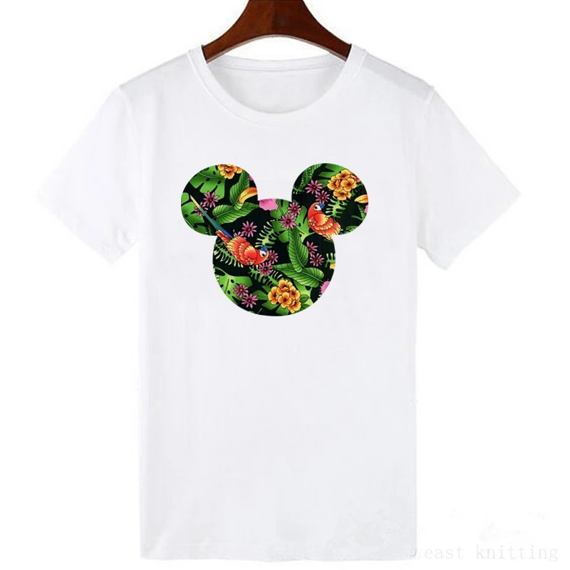 Femme Harajuku Эстетическая Футболка Camiseta Mujer цветы Kawaii мышь Графический футболки женские модные свитера Винтажная Футболка уличная