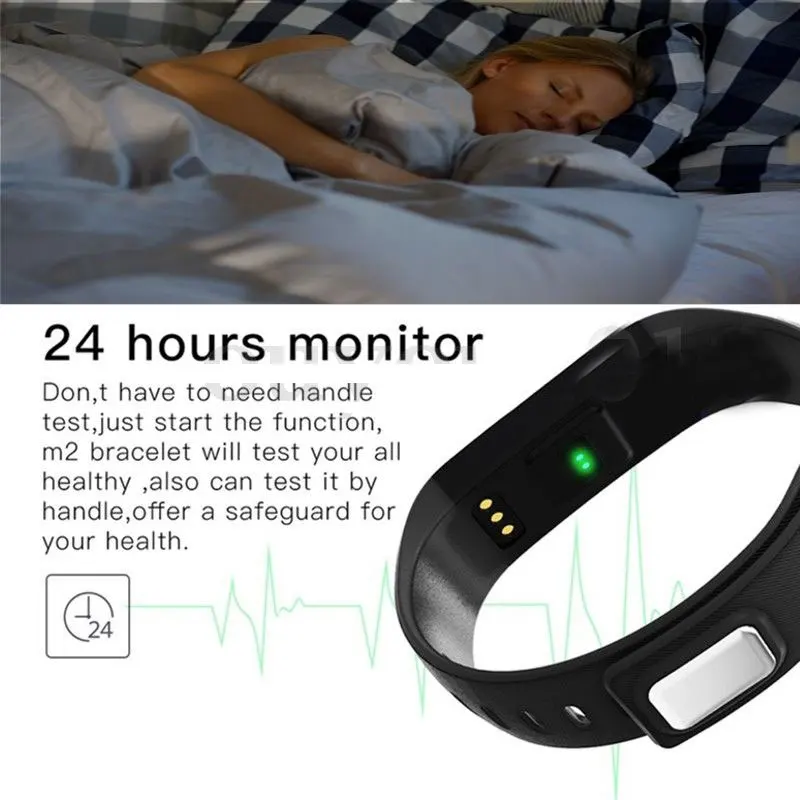 Smart Bracelet Fitness Tracker Heart Rate Blood Pressure Monitor Call Reminder Wristband for Android iOS System | Электроника