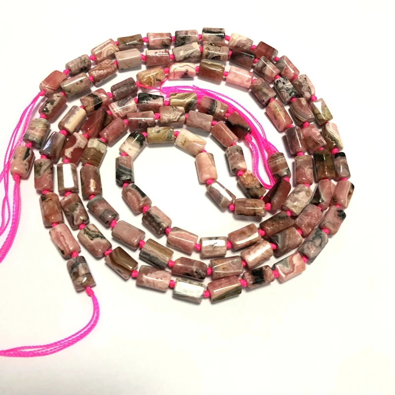 Оптовая продажа 3 струны 15 5 дюйма 100% натуральный Rhodochrosite драгоценный камень