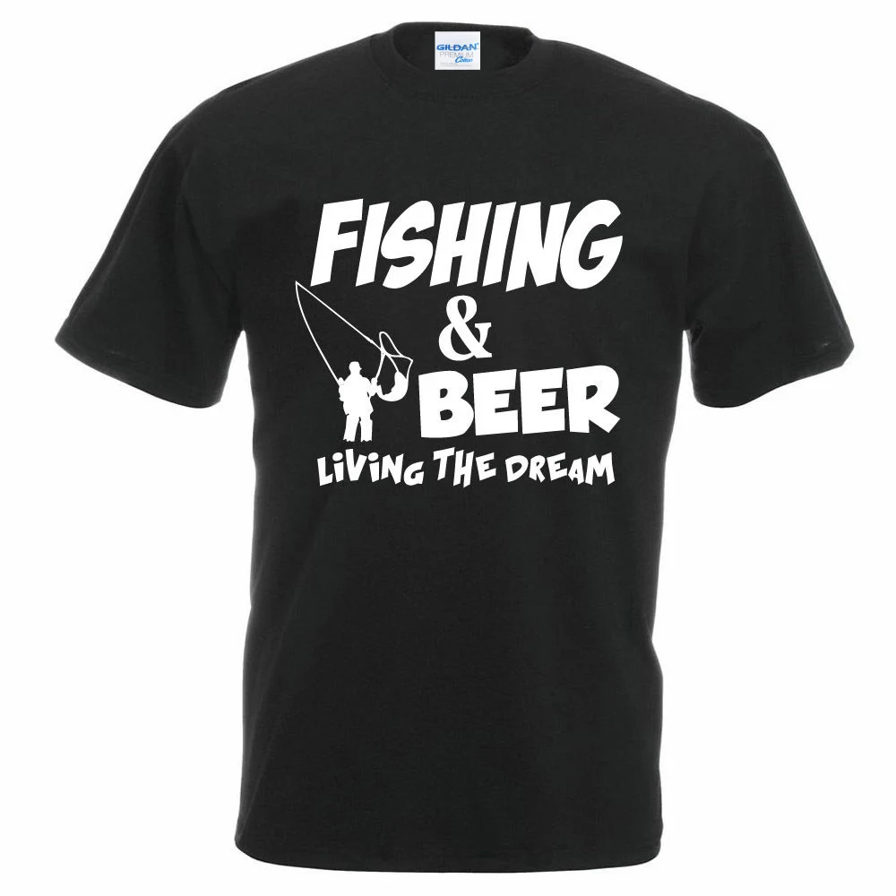 Новинка 2017 года брендовая модная летняя матч футболка fishinger пиво рыбой Sporter