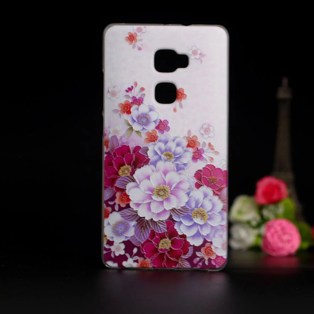 Роскошный чехол для телефона huawei mate S 3D стерео рельефный рисунок задняя крышка