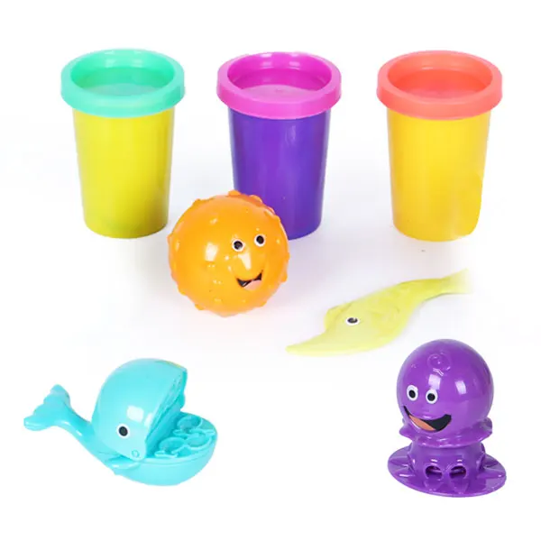 Синий Lanyitoys 3 типа/набор волшебная слизь игрушки пони фрукты море формы в виде животных уплотнение слимы пушистый мягкий комплект глины шпатлевка для школьных подарков - Цвет: Синий