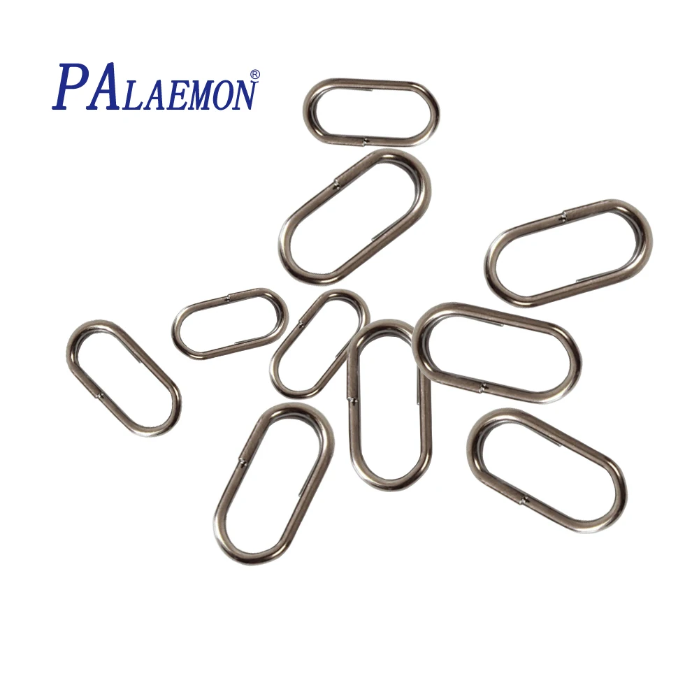 PALAEMON 100 шт./лот рыболовный соединитель овальное разделенное кольцо оснастка