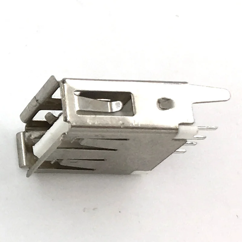 10 шт. USB 2 0 4 pin A Тип гнездовой разъем кудрявый рот прямая ножная передача данных