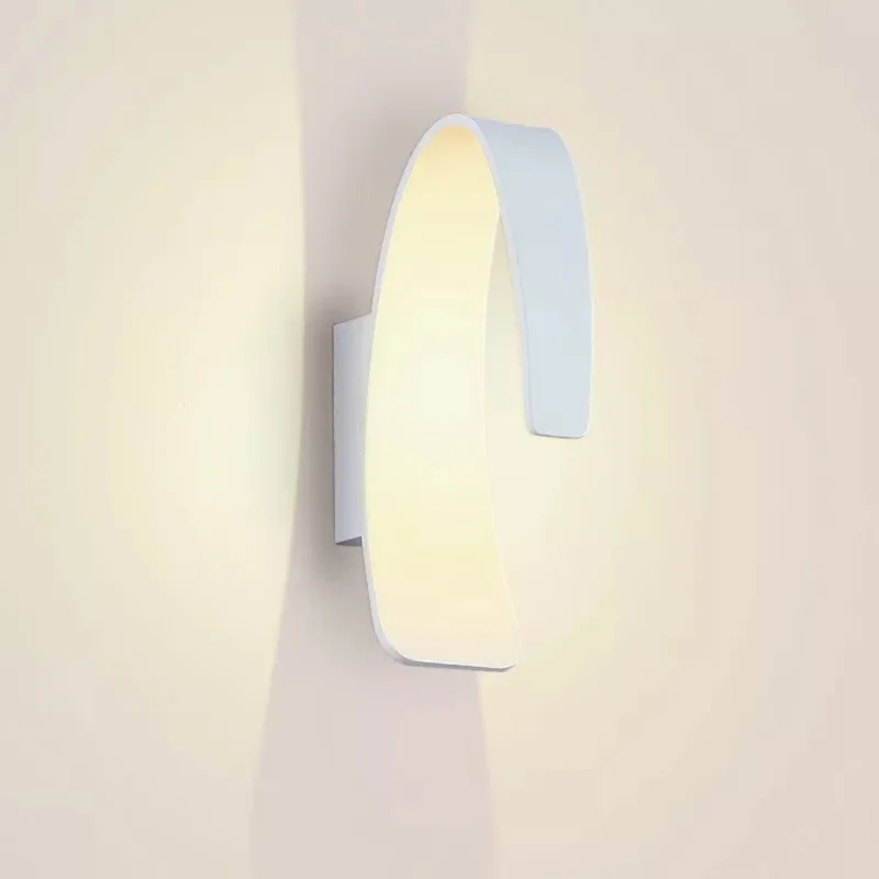 Crescent LED interior lighting wall lamp modern minimalist COB energy saving bedroom study porch garden bedside | Лампы и освещение