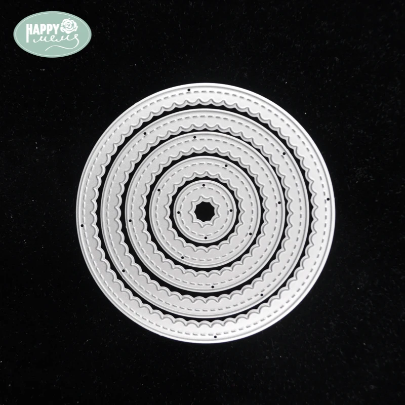 Круглые режущие матрицы Трафаретный Скрапбукинг Тисненая Бумага сделай сам