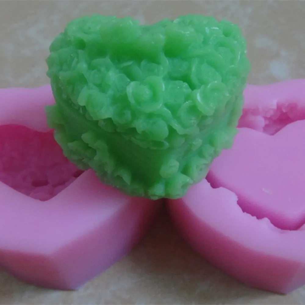 3D силиконовая форма для мыла в форме сердца модная свадебного подарок|mold press|candle