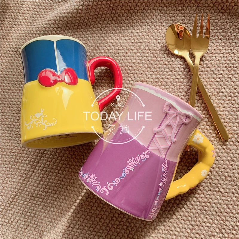 Оригинальные большие 3D Милые кружки чашка Рапунцель Белоснежка принцесса