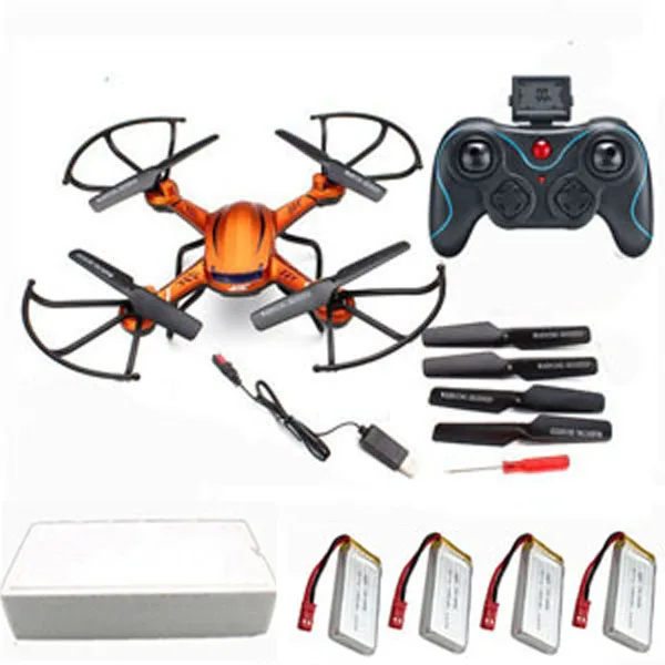 with 4battery 4 батареи Радиоуправляемый квадрокоптер JJRC H12C Квадрокоптер Дрон пульт дистанционного управления Вертолет CF режим Дрон с камерой 2MP - Цвет: with 4battery