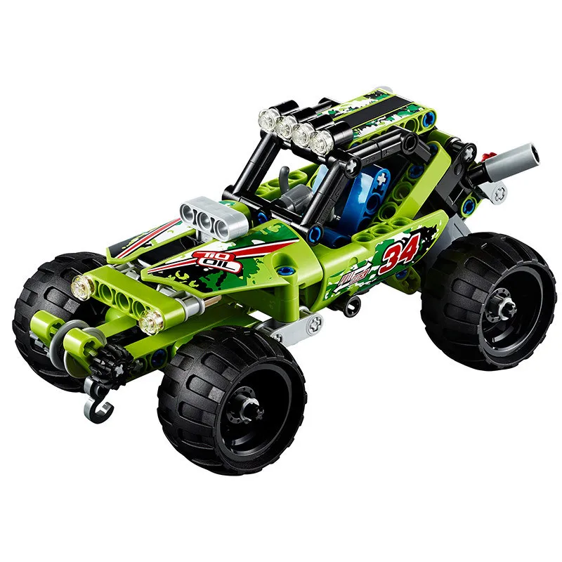 Decool Совместимость с Legoed Technic Trucks функция оттягивания Racer Car наборы набор