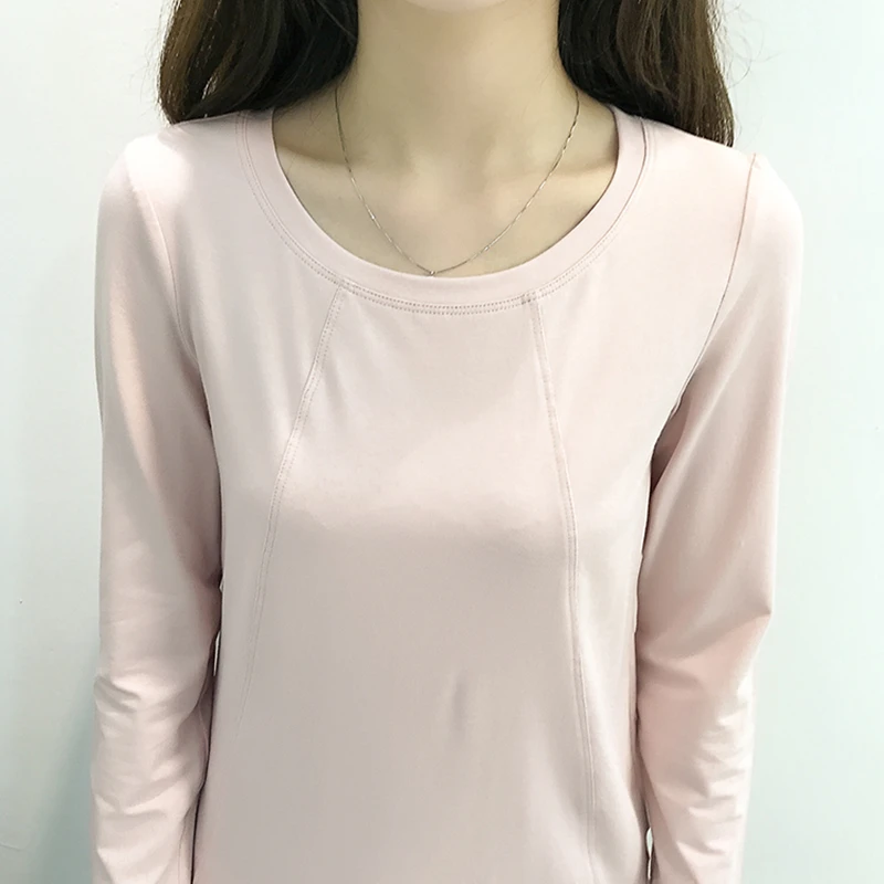 Jielur Осенняя Новинка харадзюку корейский однотонные футболки для женщин