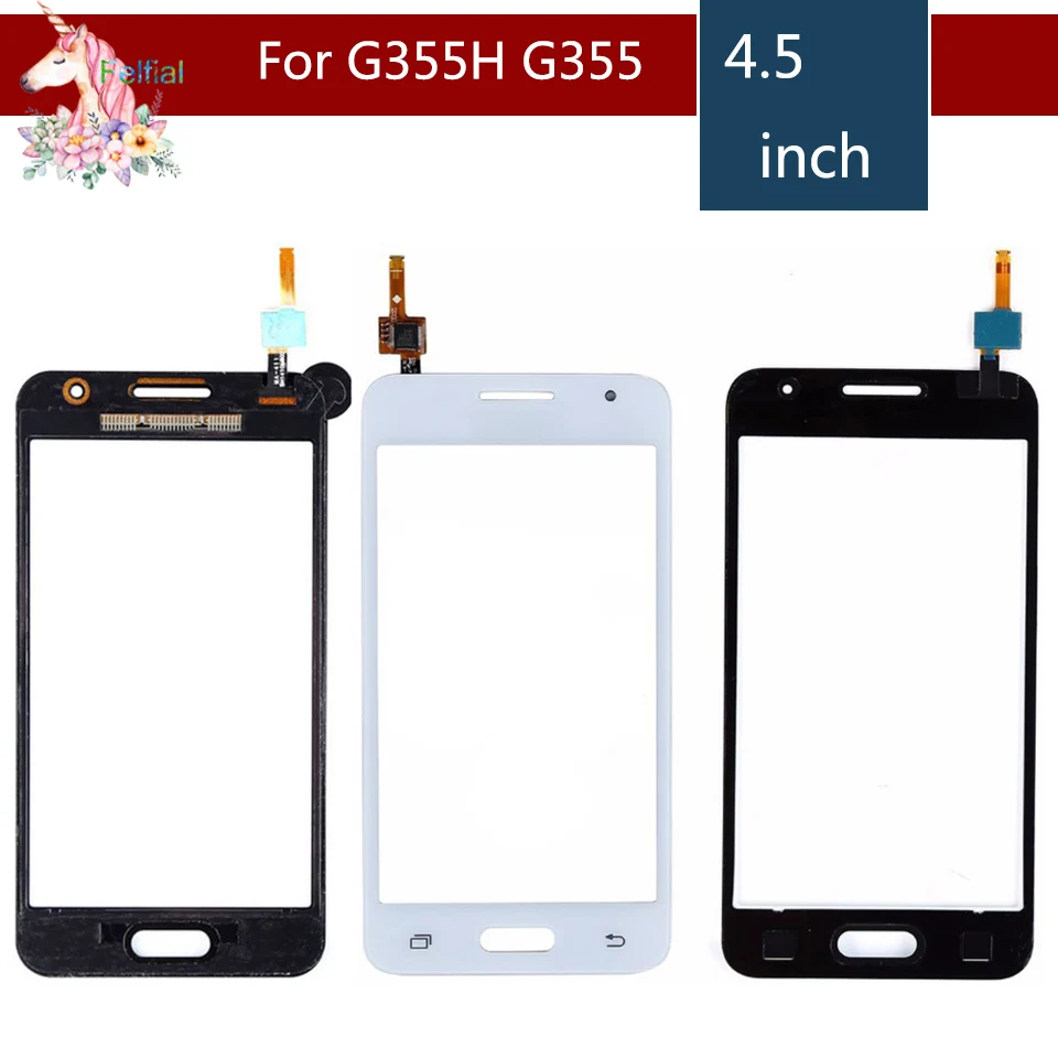 Для samsung Galaxy Core 2 II SM-G355H G355H G355 G355M сенсорный экран дигитайзер сенсор внешнее стекло объектив замена панели