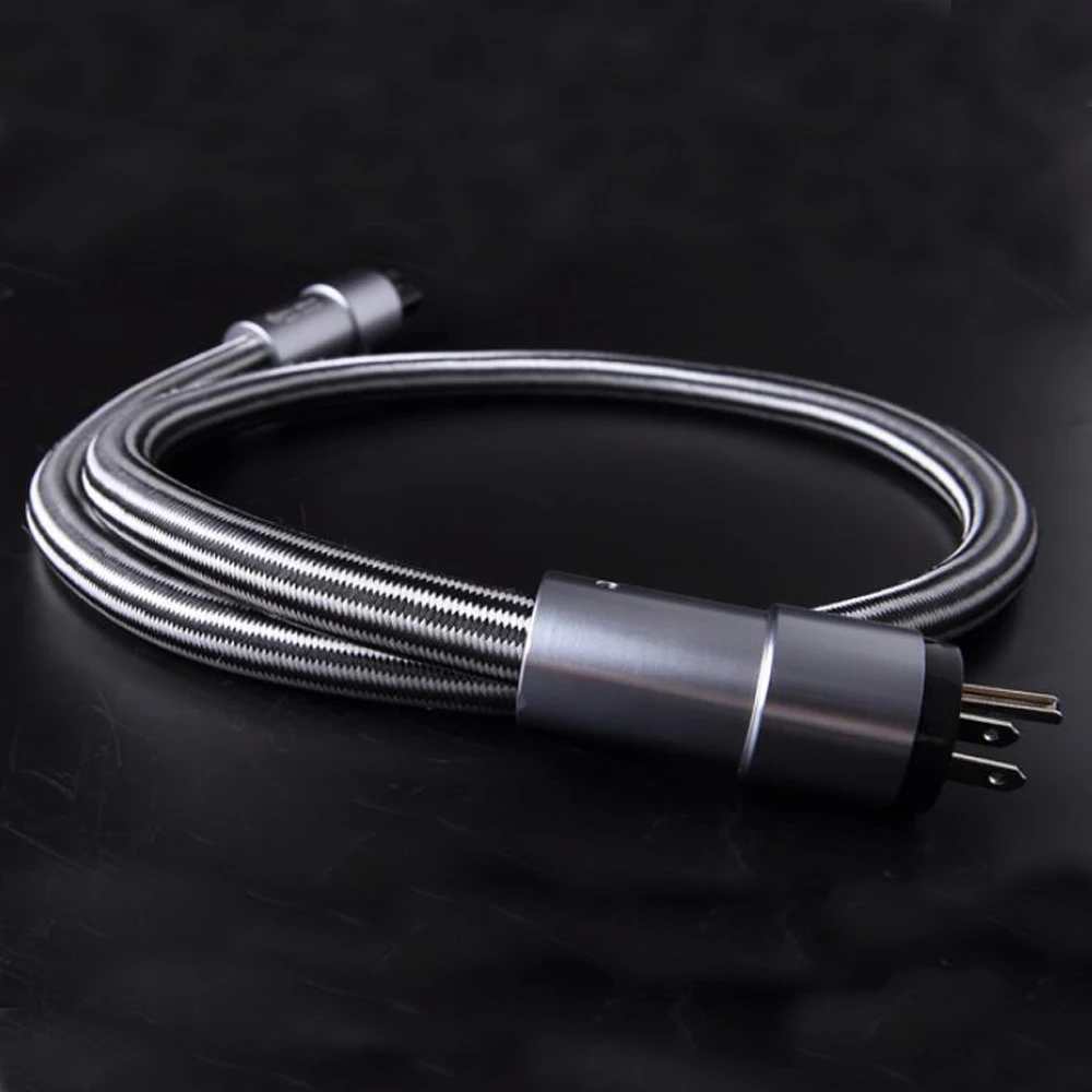 

Hifi US Power plug Cable High Quality Pure OCC Power Cord power filter, turntable, amplifier, CD player, DAC