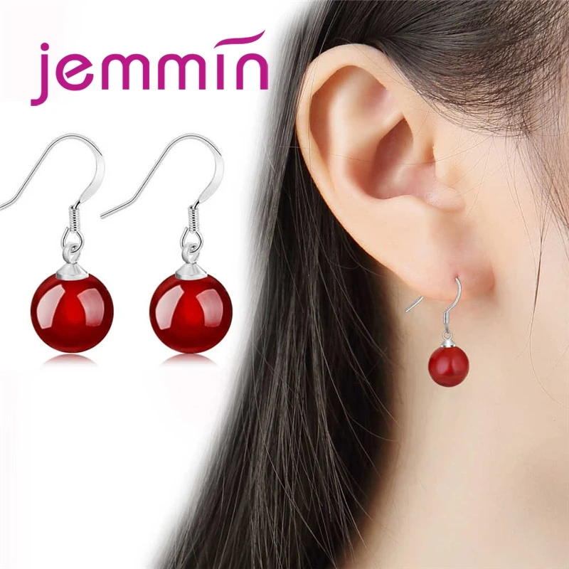 Новый Дизайн Подвески букле Foreille Femme 925 стерлингового серебра стекло свисающие