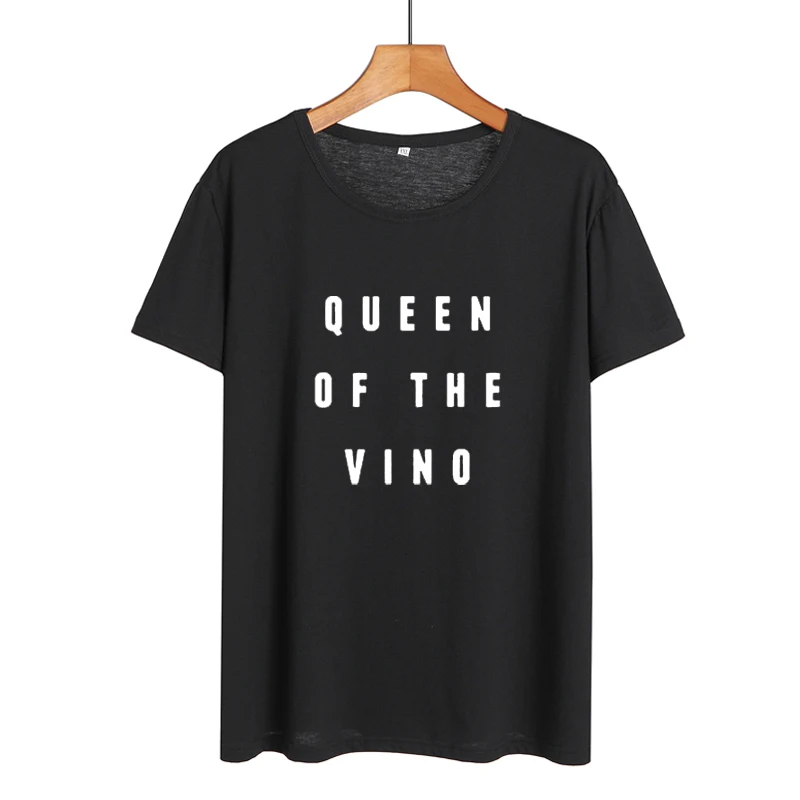 Футболка с надписью Queen забавная футболка of The Vino Tumblr хипстерские женские топы