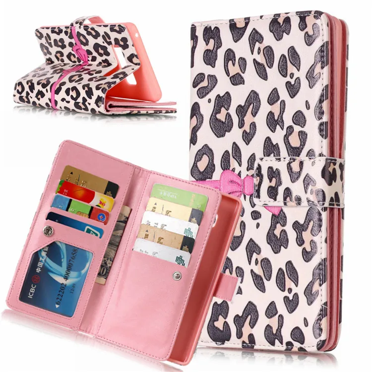 9 слотов для карт роскошный чехол из искусственной кожи корпуса телефона