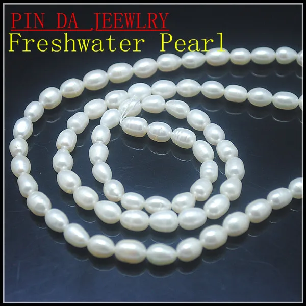 Бусины Из Натурального пресноводного жемчуга 5 6 мм 14 мм|beads rice|freshwater pearl beadspearl beads |