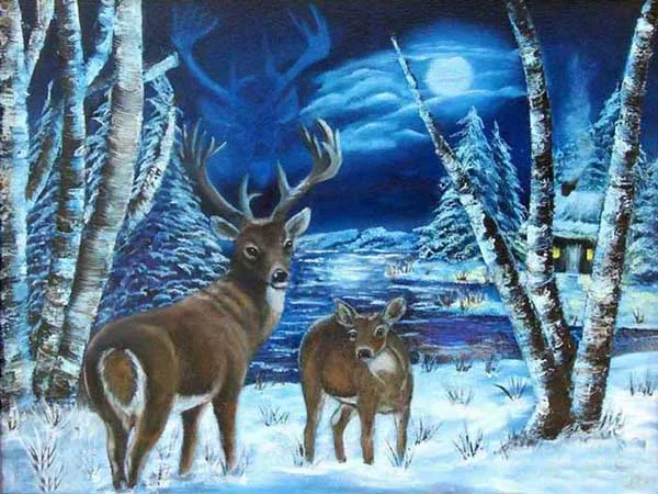 

5D DIY Fu'll Square Round Diamond Painting Elk Painted Mosaic Embroidery Cross Stitch Embroidery Crafts Decoration Home Decor