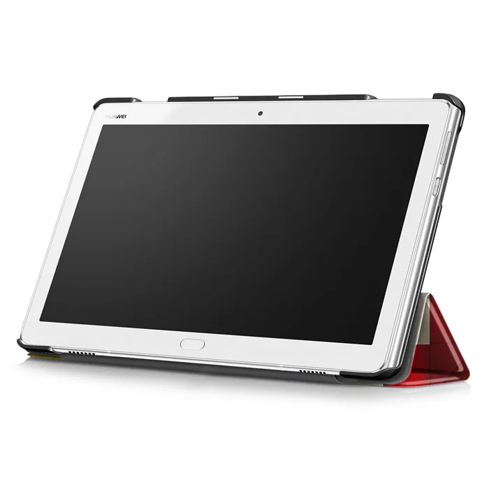 Полиуретановый чехол-подставка для huawei Mediapad M3 Youth Lite 10 BAH-W09 BAH-AL00 10," Tablet+ 2 шт Защитная пленка для экрана