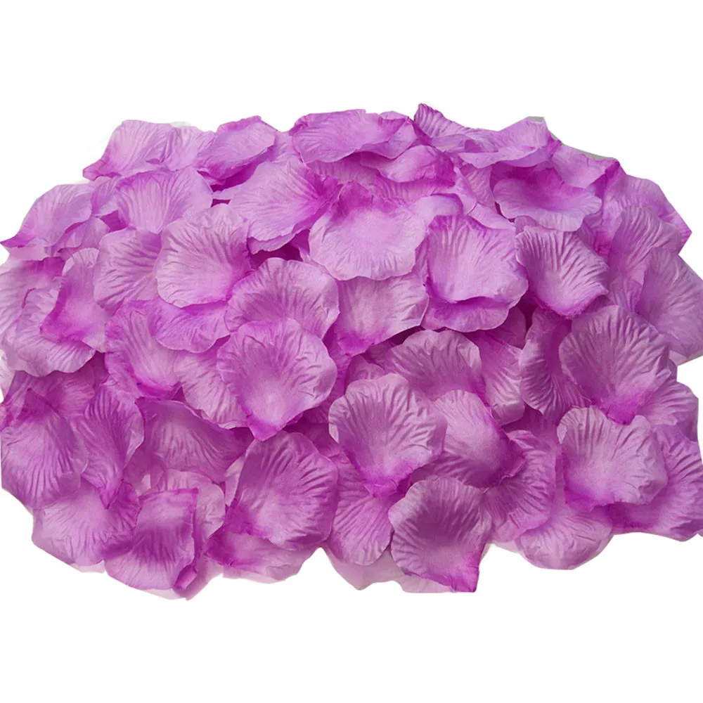 2000 шт Бургундия Шелковая Роза искусственная лепестки Свадебное Украшение Цветок