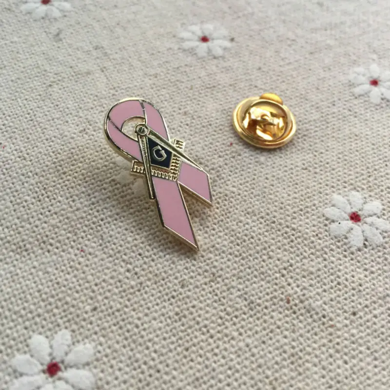 50 шт. значок о рак груди лента мастер мазвуковой маски Мейсон Рак на лацкан | Дом и