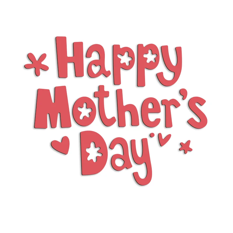 Металлические Вырубные штампы Happy Mother's Day альбом для скрапбукинга высечки карт