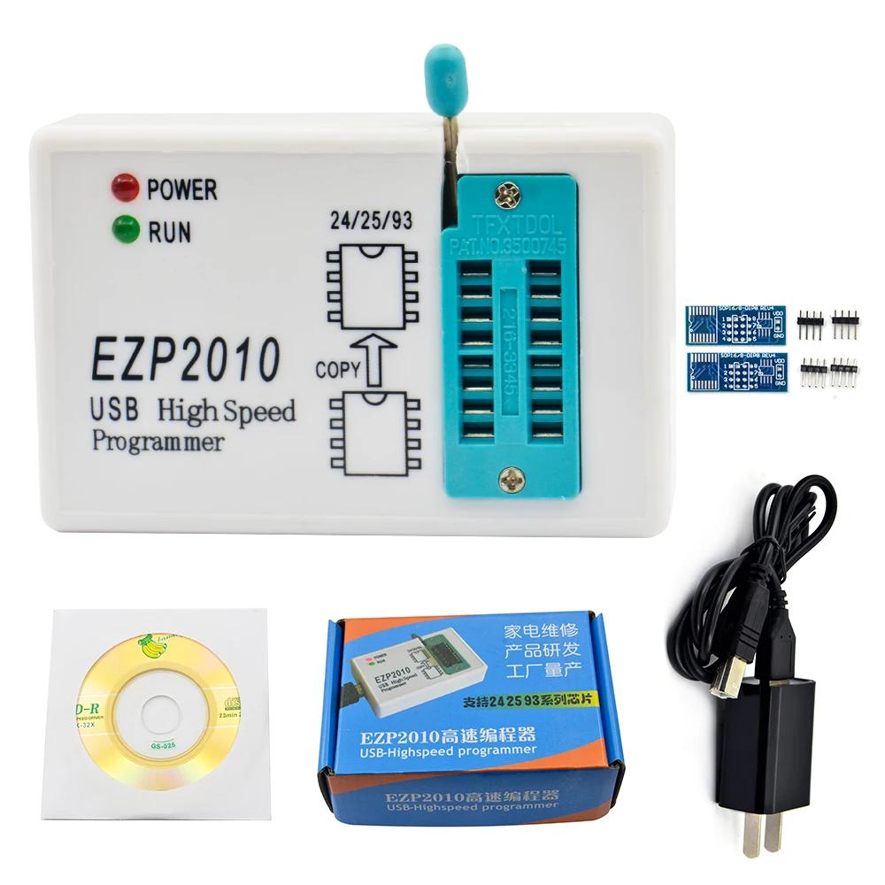 Умная электроника EZP2010 EZP2019 высокоскоростной USB SPI программист Поддержка 24 25 93 EEPROM 25 флэш-чип биос EZP 2010 2013