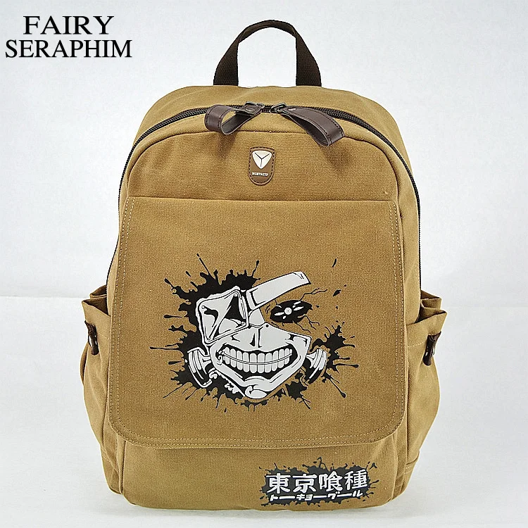Рюкзак с принтом Феи Серафима Токийский Гуль застежка молния наплечный рюкзак