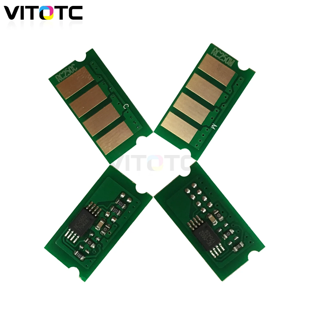 4 шт. тонер картридж чип совместимый для Ricoh Aficio SP C250 C250dn C260 C260dnw C261sf SPC260DNW SPC261SF