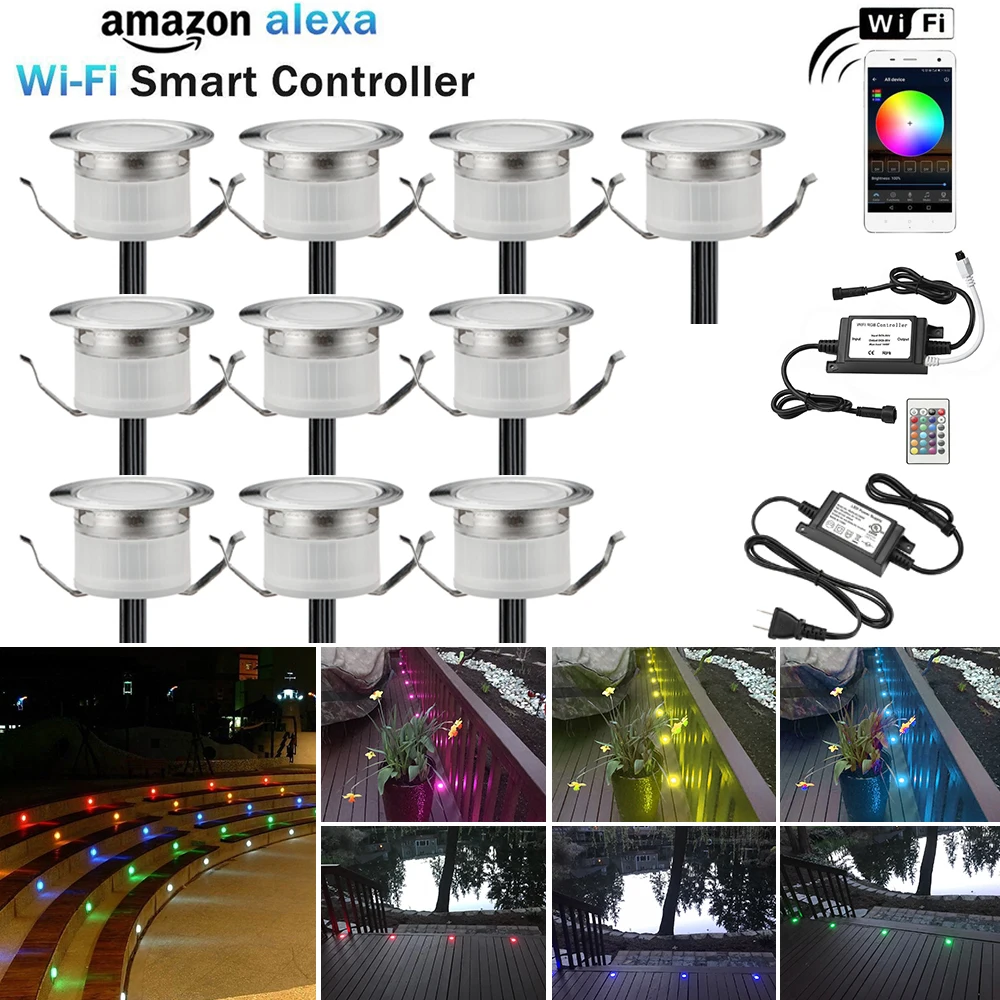 10X Smart WIFI приложение/пульт дистанционного управления RGB 31 мм 12 в кухня терраса